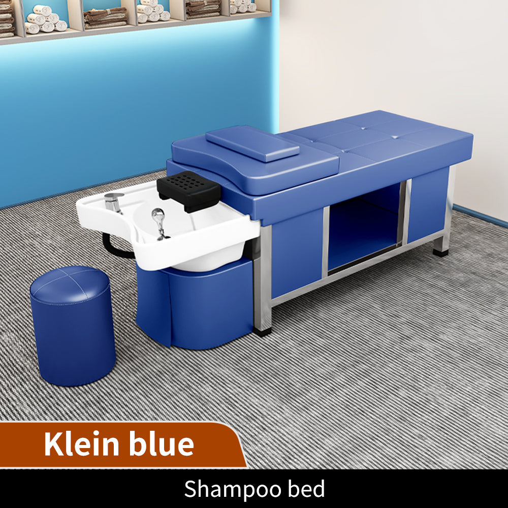 Hot Sale Salon Equipment Shampoo Bed Beauty Salon Barber Shop Dedicated Multi-function Ceramic Massage Bed with Water Circulation