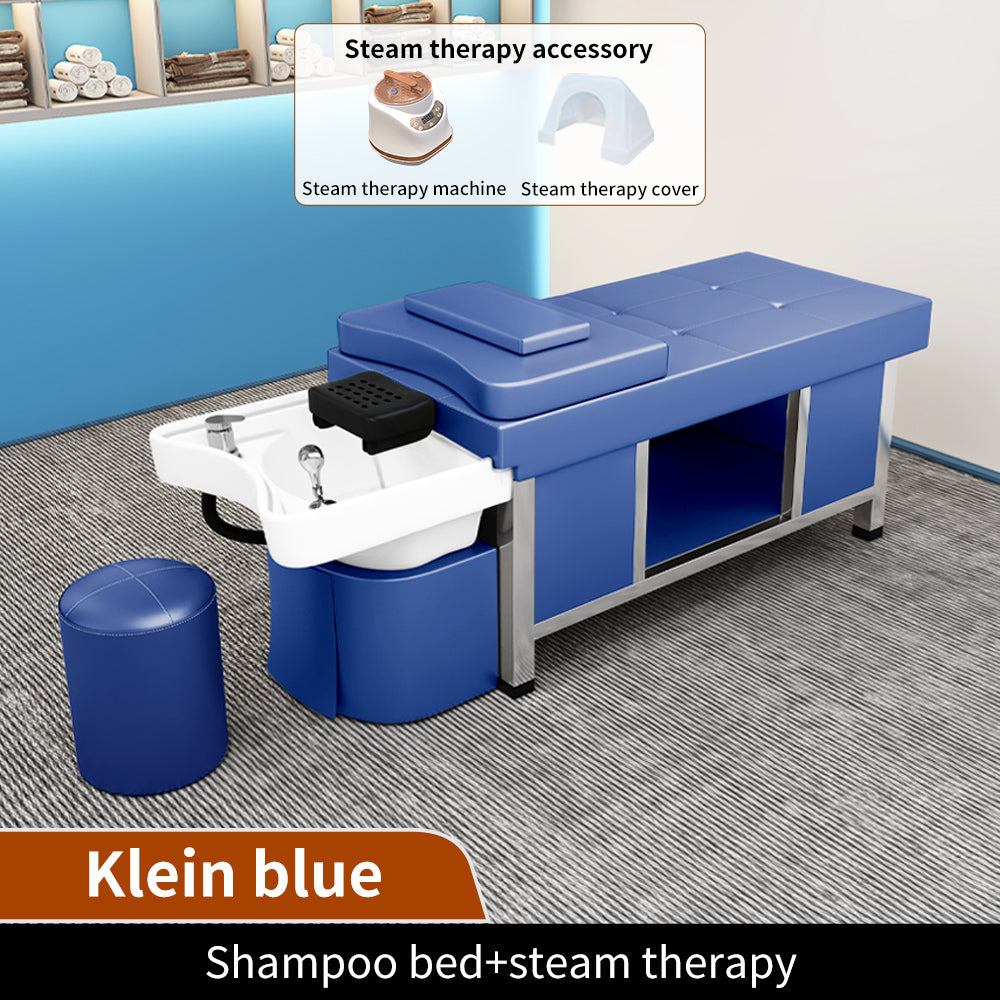 Hot Sale Salon Equipment Shampoo Bed Beauty Salon Barber Shop Dedicated Multi-function Ceramic Massage Bed with Water Circulation