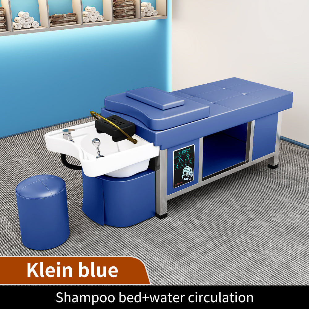 Hot Sale Salon Equipment Shampoo Bed Beauty Salon Barber Shop Dedicated Multi-function Ceramic Massage Bed with Water Circulation