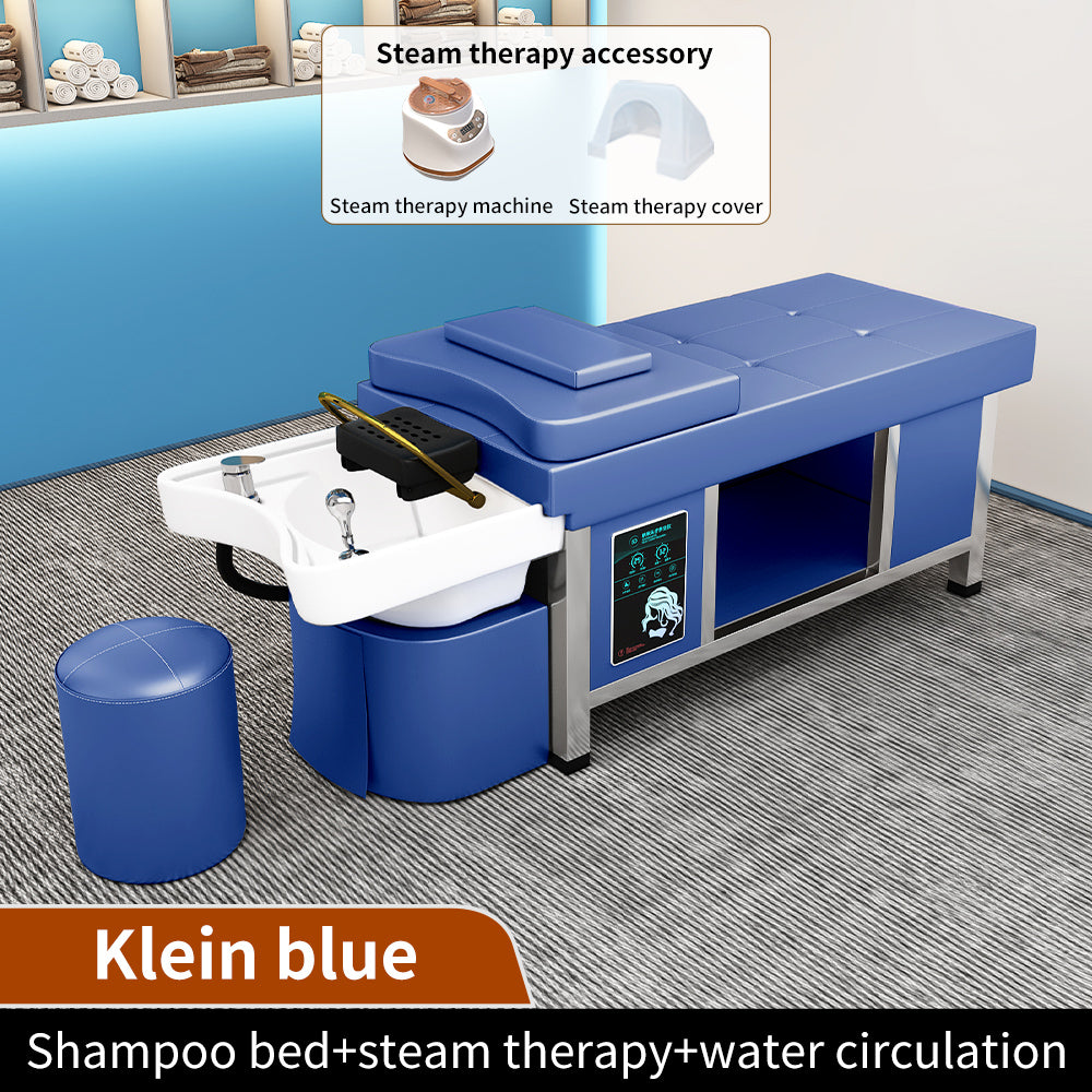 Hot Sale Salon Equipment Shampoo Bed Beauty Salon Barber Shop Dedicated Multi-function Ceramic Massage Bed with Water Circulation