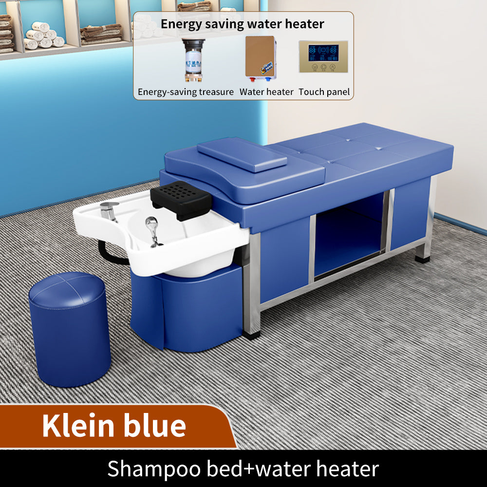 Hot Sale Salon Equipment Shampoo Bed Beauty Salon Barber Shop Dedicated Multi-function Ceramic Massage Bed with Water Circulation