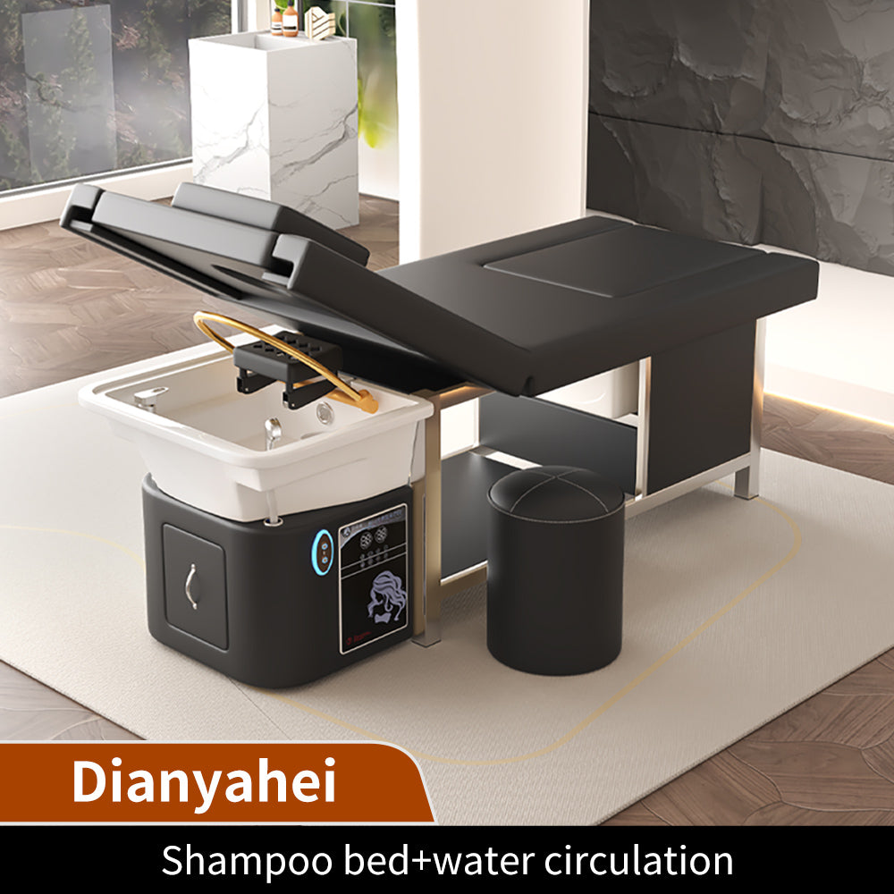 Hot Sale Salon Electric Shampoo Bed Barber Shop Special Massage Bed with Smart Water Circulation Spa Equipment