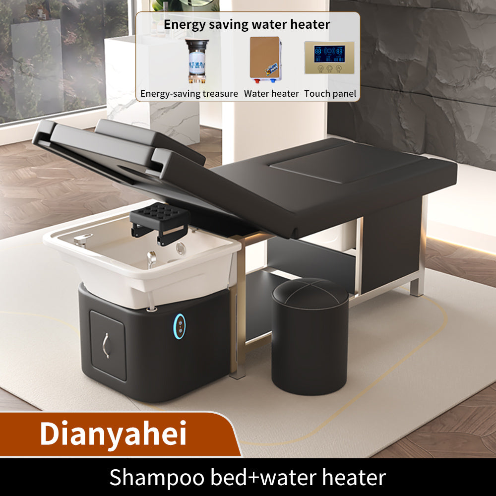 Hot Sale Salon Electric Shampoo Bed Barber Shop Special Massage Bed with Smart Water Circulation Spa Equipment