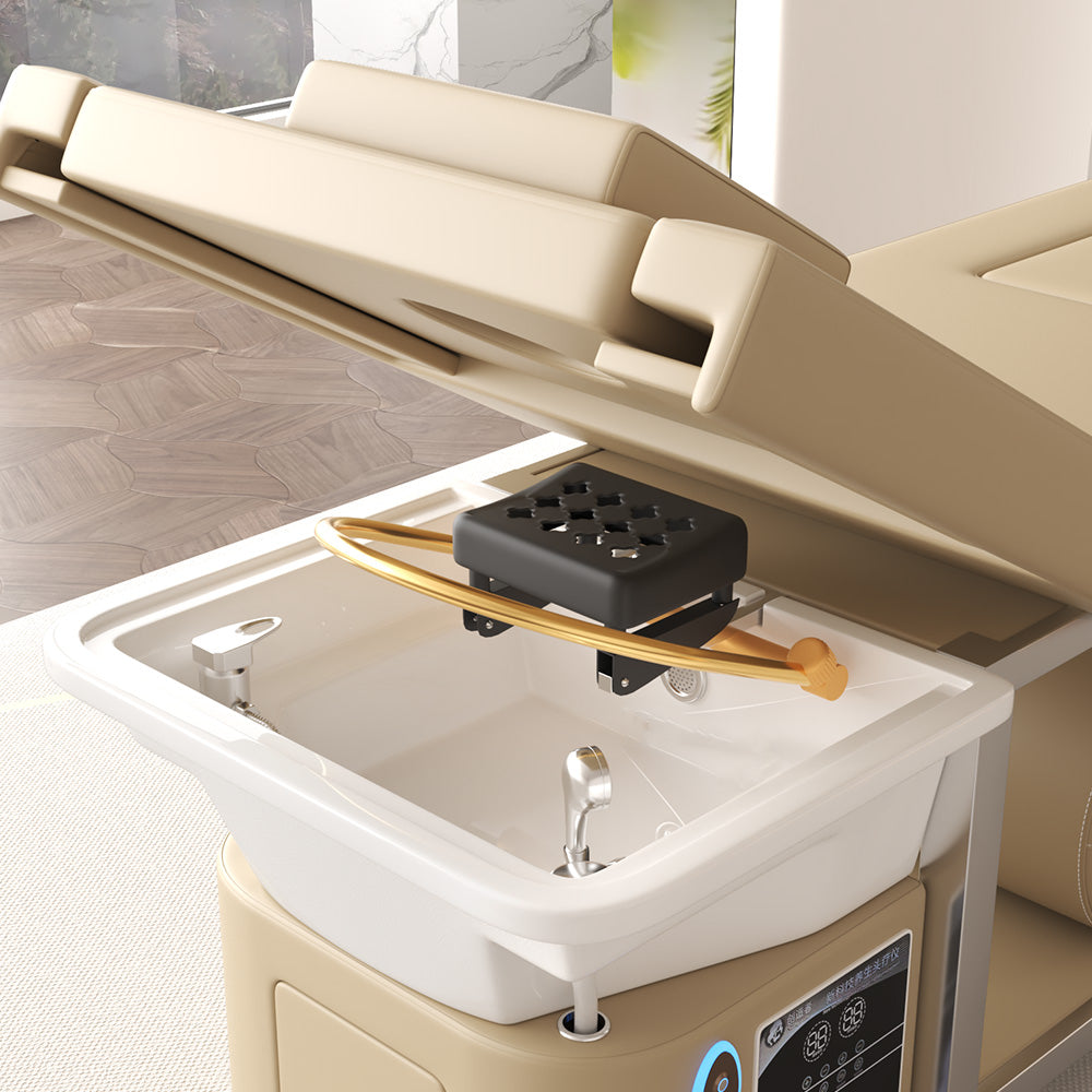 Hot Sale Salon Electric Shampoo Bed Barber Shop Special Massage Bed with Smart Water Circulation Spa Equipment