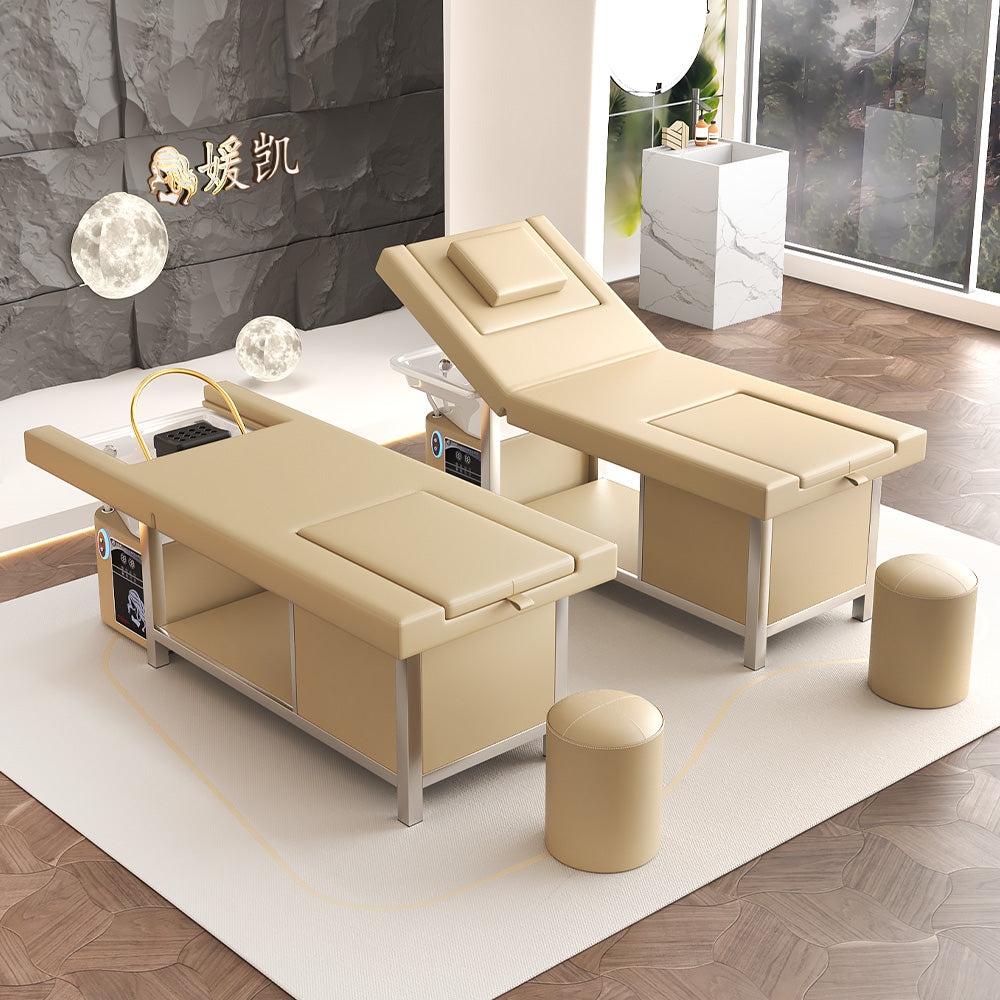Hot Sale Salon Electric Shampoo Bed Barber Shop Special Massage Bed with Smart Water Circulation Spa Equipment