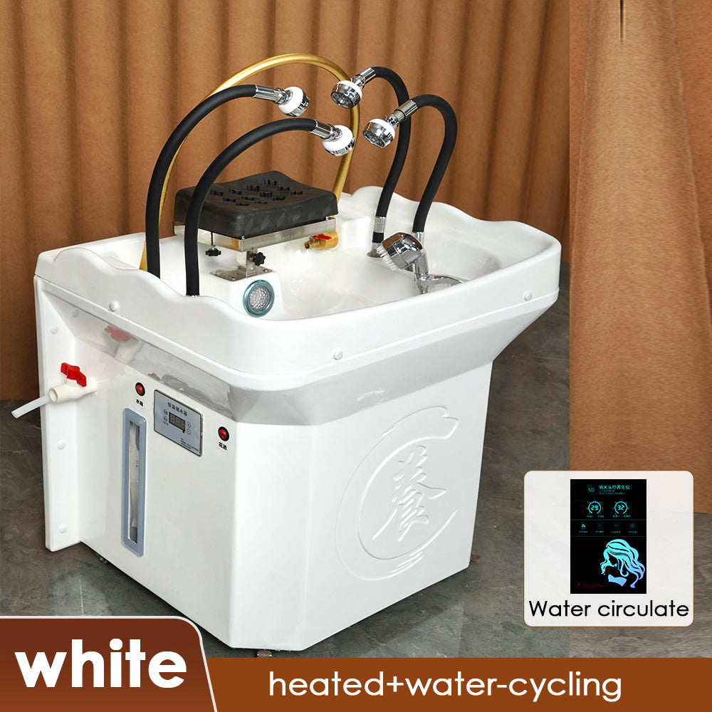 Portable shampoo basin with 60-litre water tank barber shop Movable sink