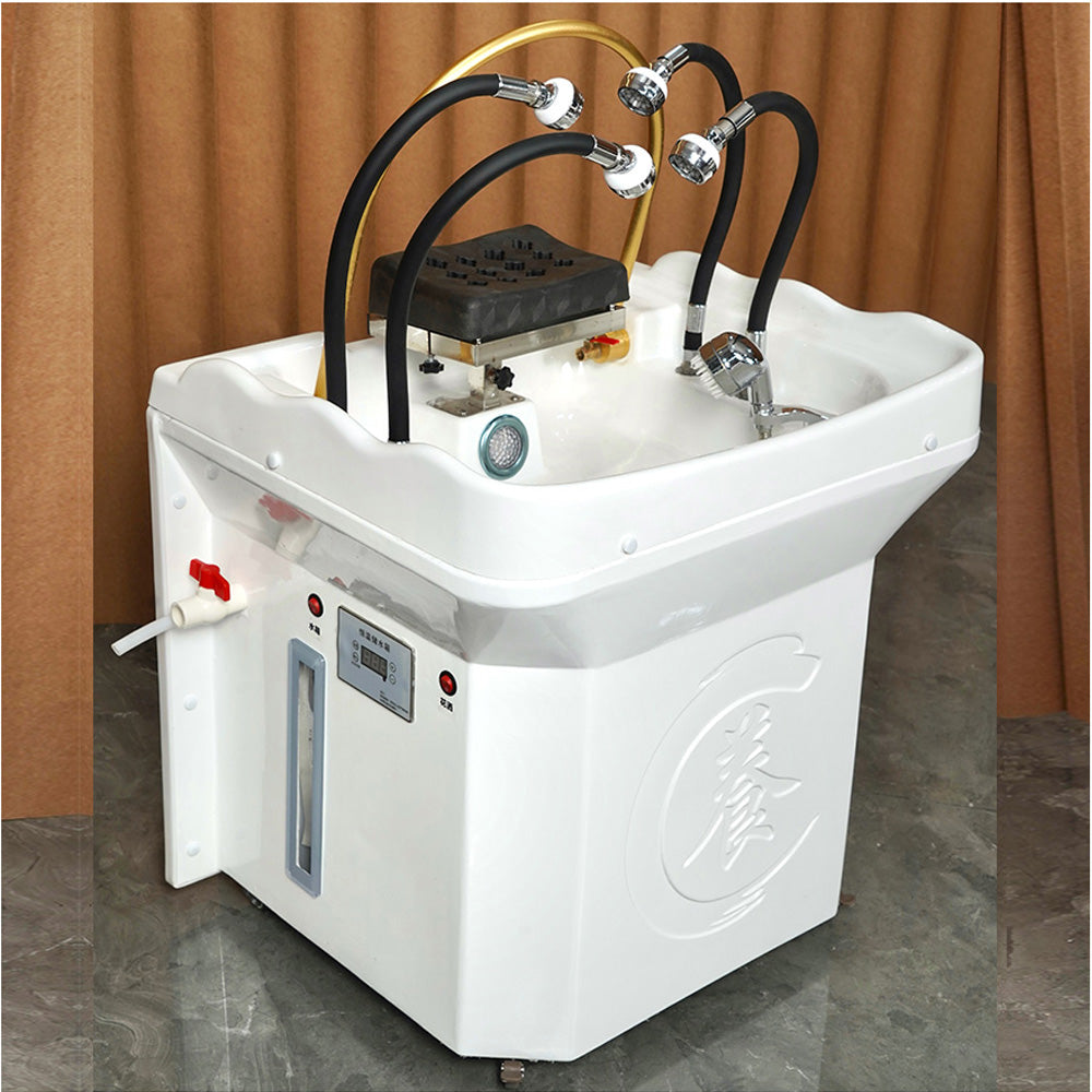 Portable shampoo basin with 60-litre water tank barber shop Movable sink