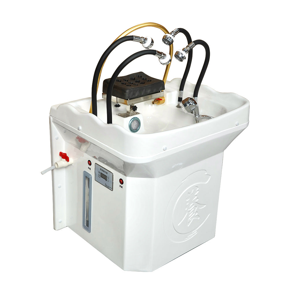 Portable shampoo basin with 60-litre water tank barber shop Movable sink