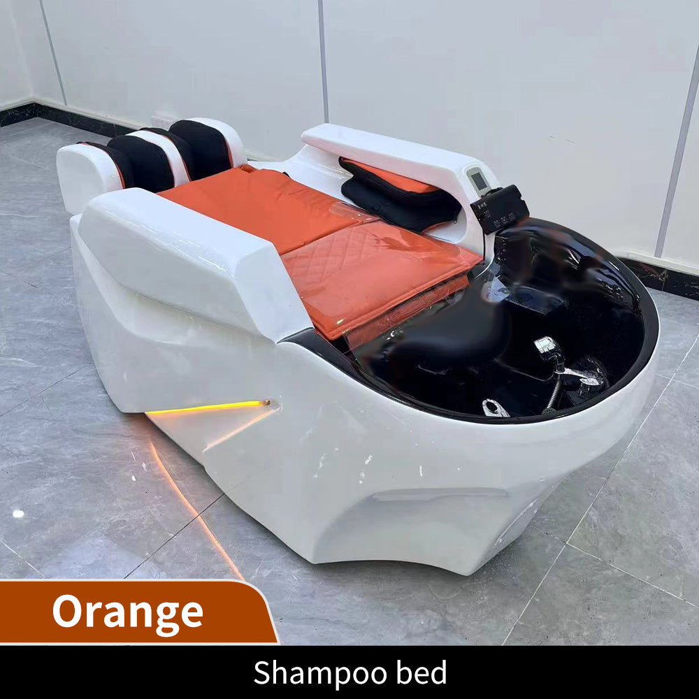 New high-quality shampoo chair beauty bed barber shop electric massage bed with 4 shower head shampoo bed