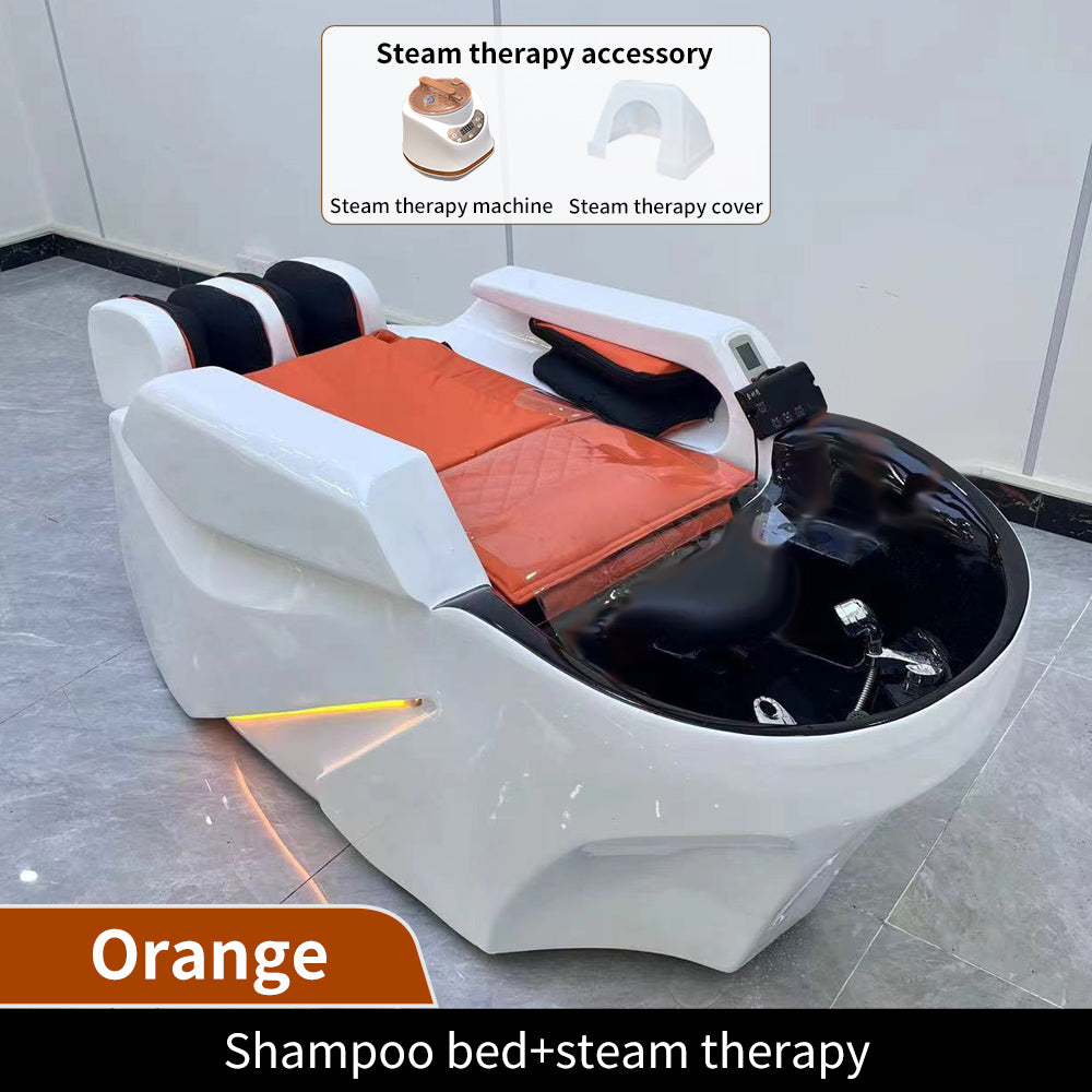 New high-quality shampoo chair beauty bed barber shop electric massage bed with 4 shower head shampoo bed