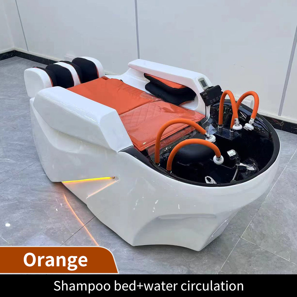 New high-quality shampoo chair beauty bed barber shop electric massage bed with 4 shower head shampoo bed