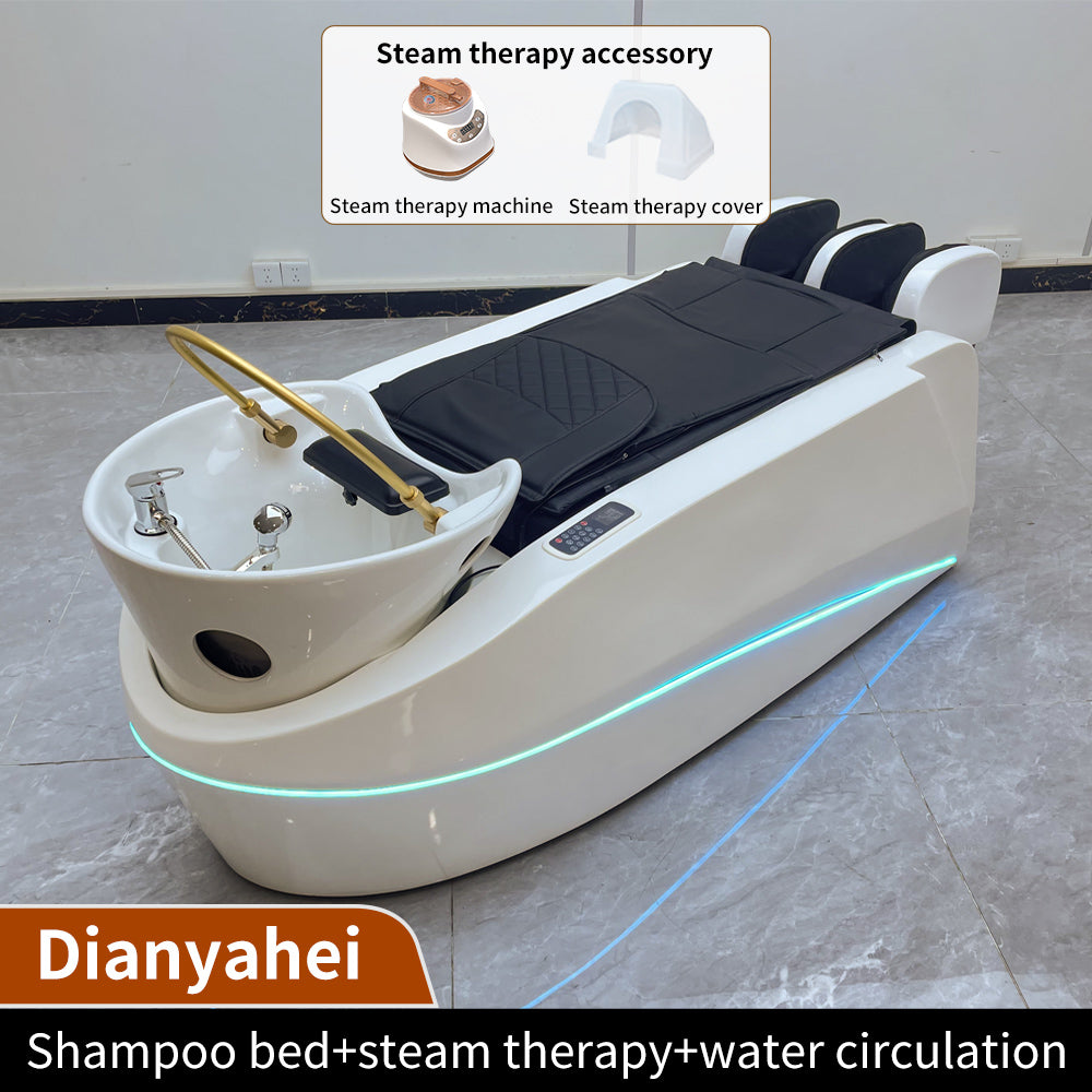 New intelligent shampoo bed electric massage bed beauty salon dedicated steam physiotherapy head treatment bed