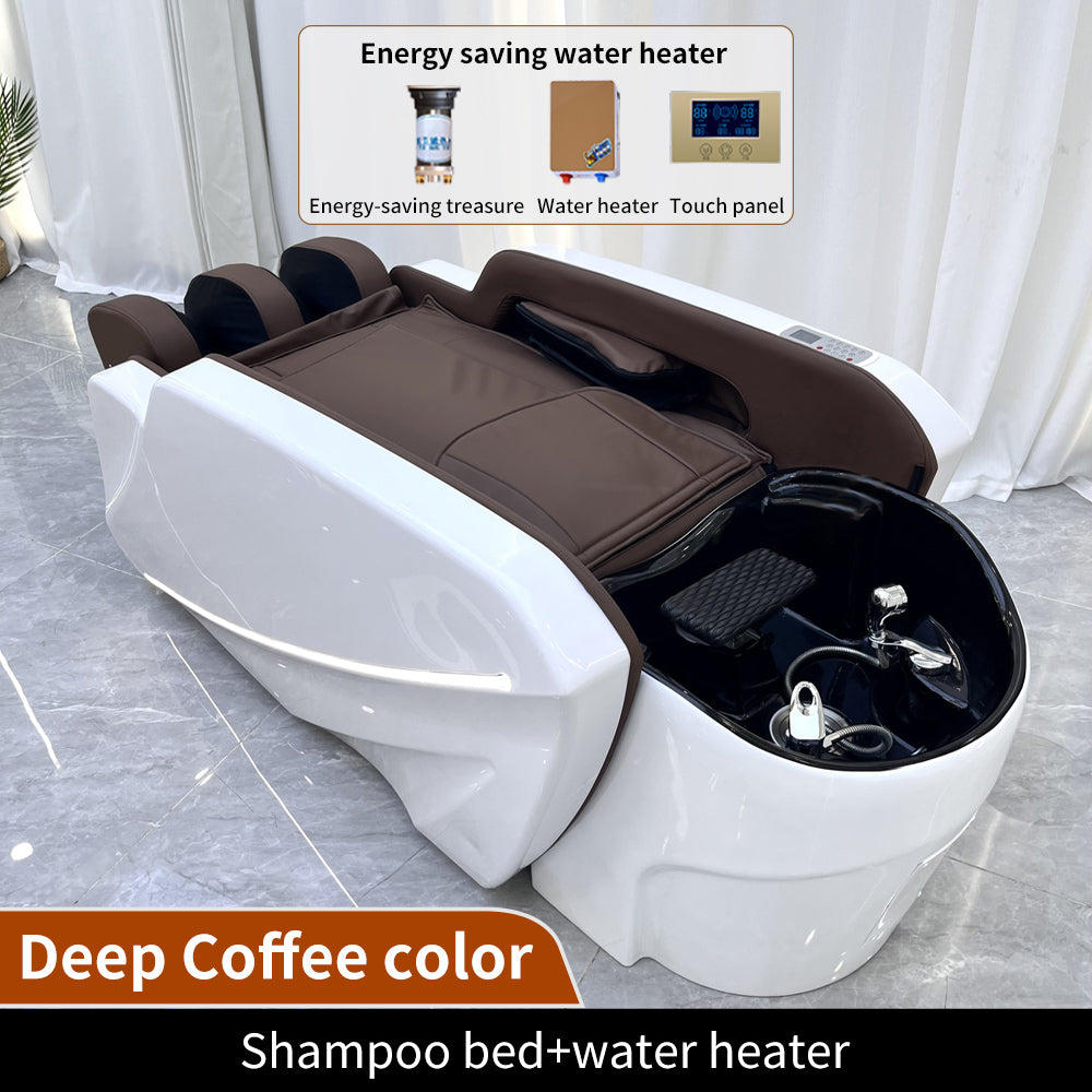 High-end electric massage shampoo bed barber shop dedicated water cycle steam physiotherapy integrated head treatment bed