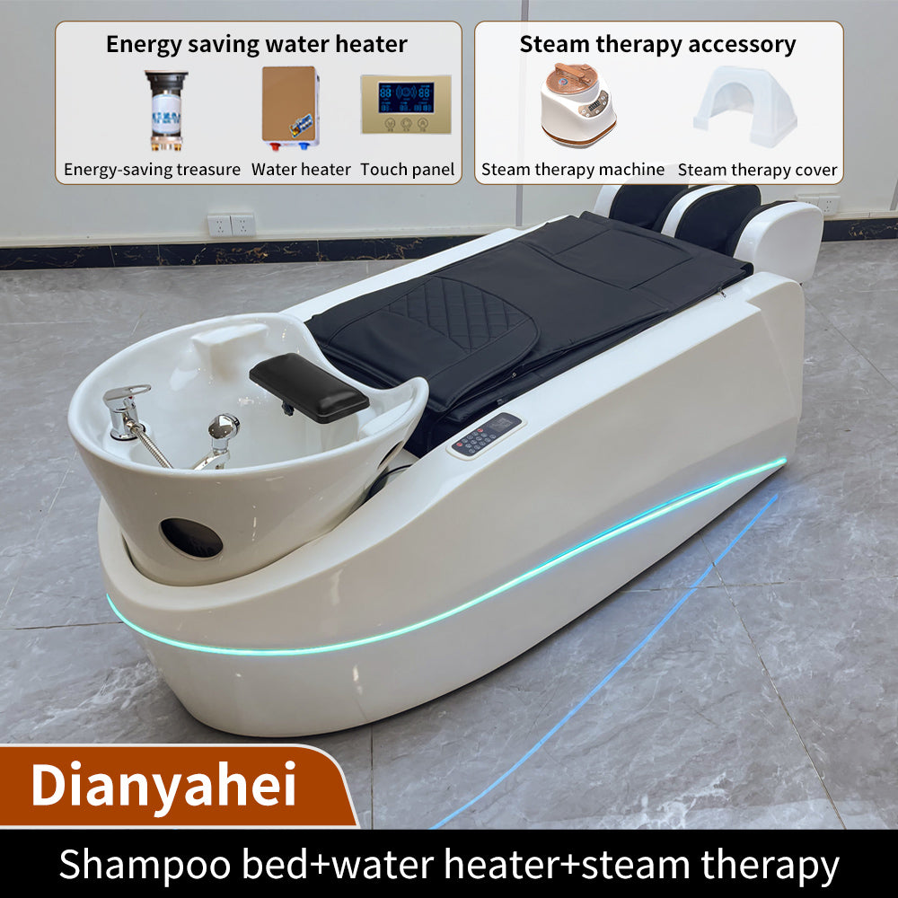 New intelligent shampoo bed electric massage bed beauty salon dedicated steam physiotherapy head treatment bed