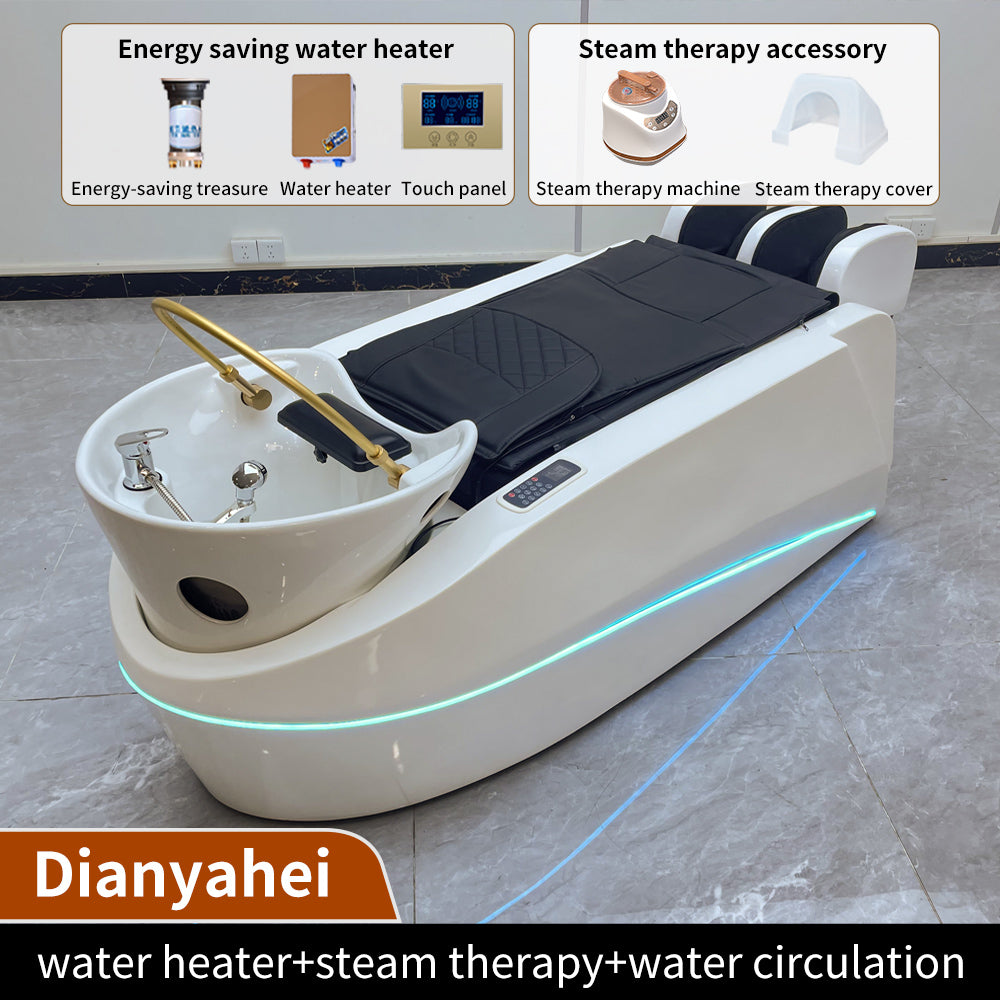 New intelligent shampoo bed electric massage bed beauty salon dedicated steam physiotherapy head treatment bed