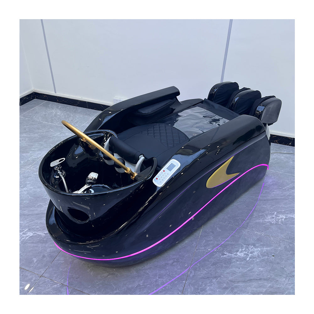 Retro classic automatic massage chair head treatment bed water circulation0 massage shampoo bed Beauty bed special