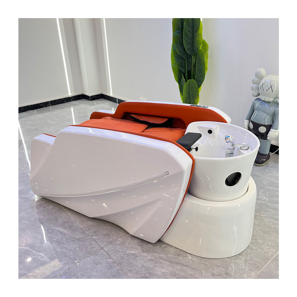 High-end electric massage shampoo bed barber shop dedicated water cycle steam physiotherapy integrated head treatment bed