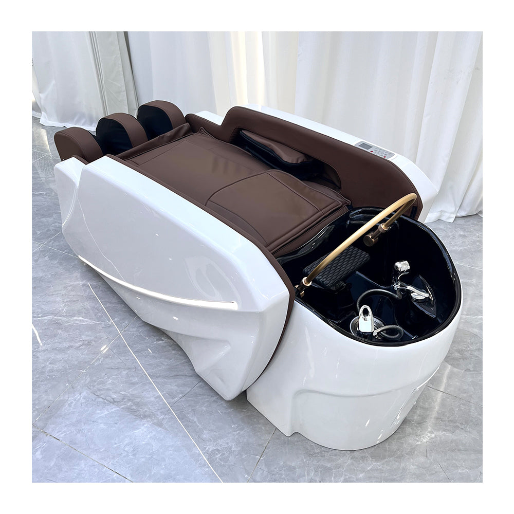 High-end electric massage shampoo bed barber shop dedicated water cycle steam physiotherapy integrated head treatment bed