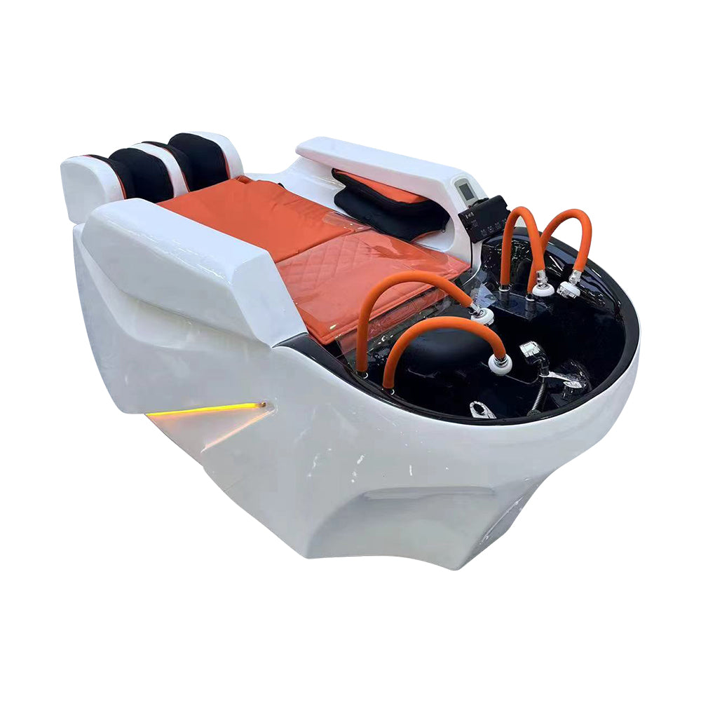 New high-quality shampoo chair beauty bed barber shop electric massage bed with 4 shower head shampoo bed
