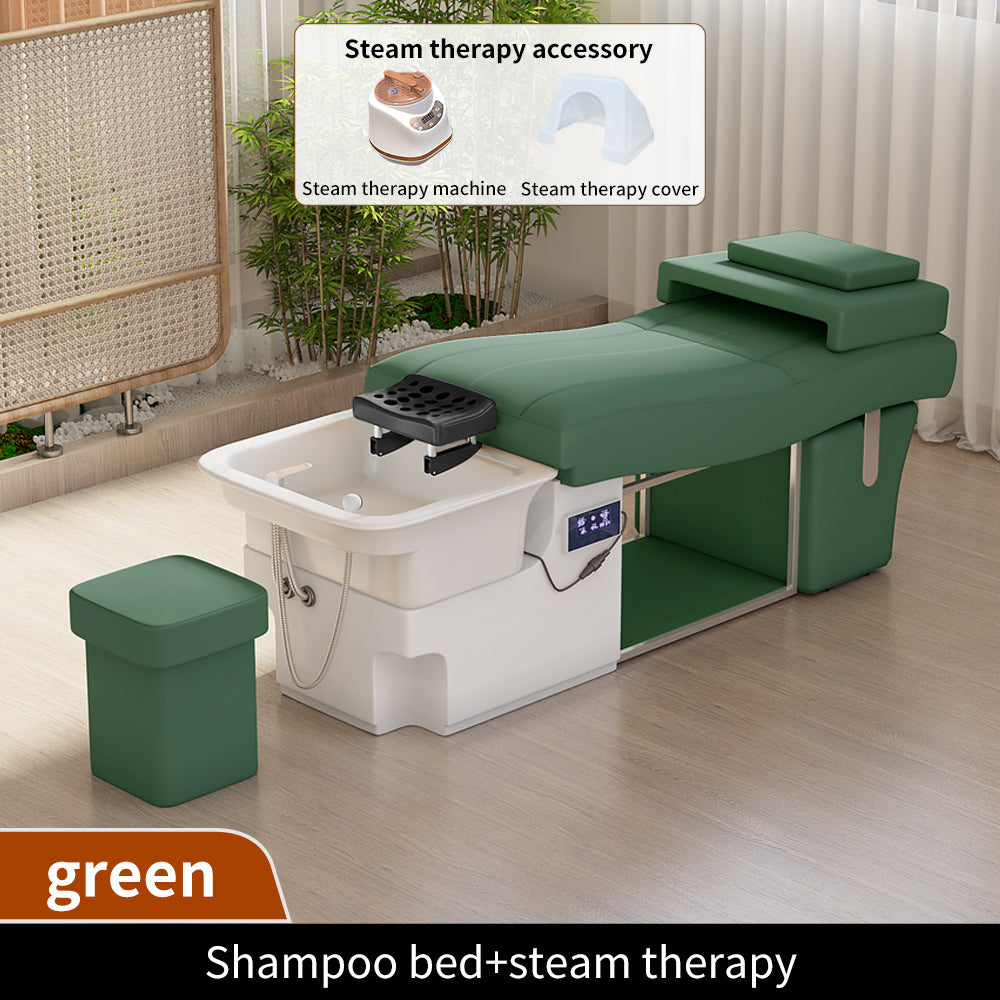 S-type shampoo bed beauty salon hair salon dedicated intelligent water circulation fumigation massage head therapy bed