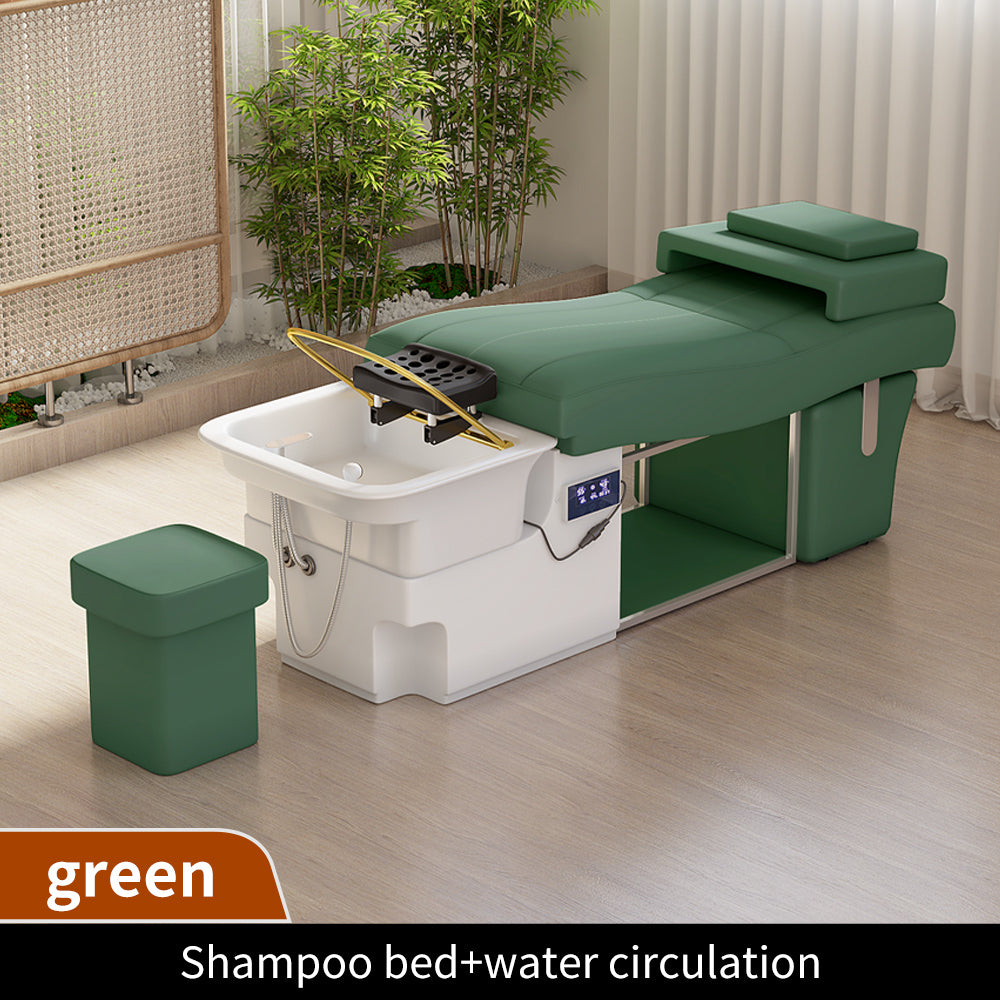 S-type shampoo bed beauty salon hair salon dedicated intelligent water circulation fumigation massage head therapy bed