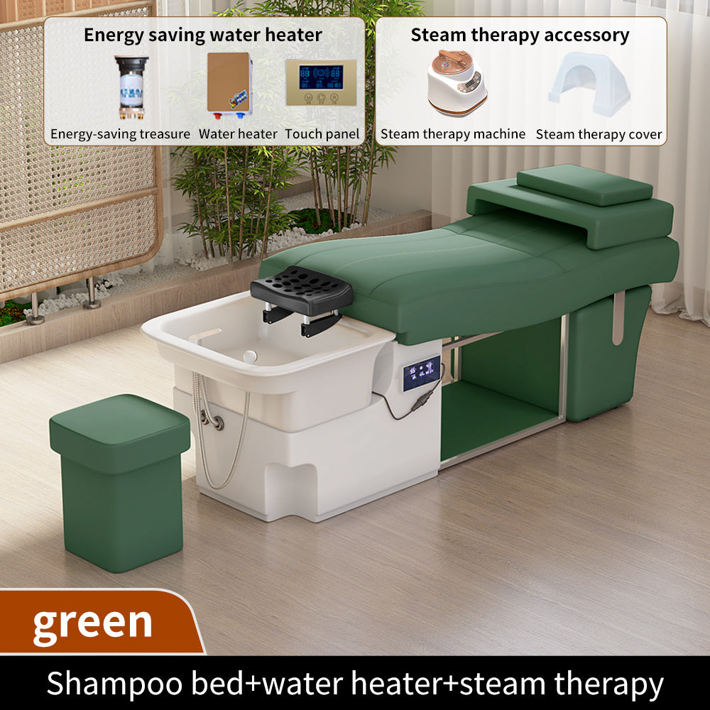 S-type shampoo bed beauty salon hair salon dedicated intelligent water circulation fumigation massage head therapy bed