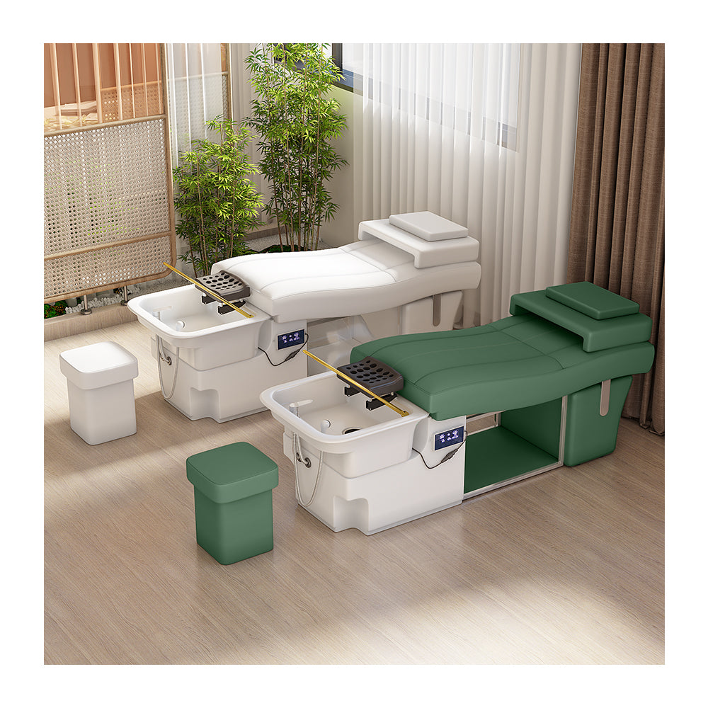S-type shampoo bed beauty salon hair salon dedicated intelligent water circulation fumigation massage head therapy bed