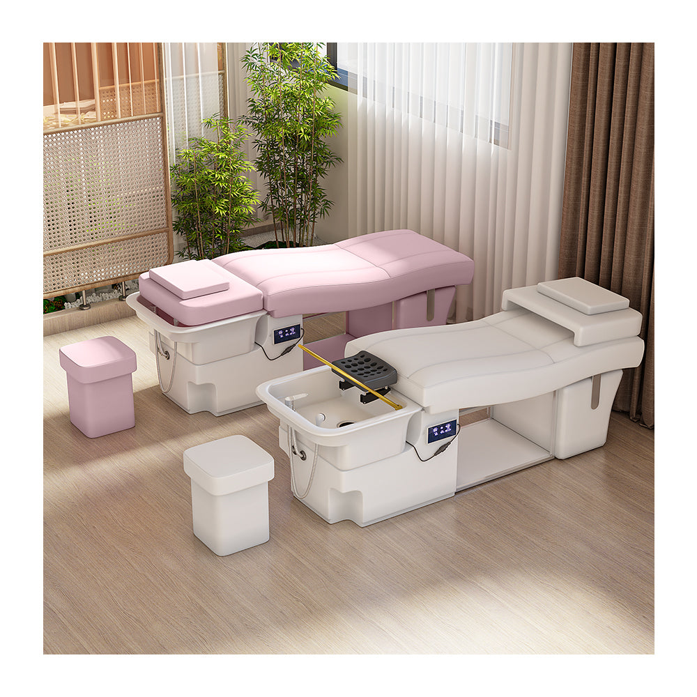 S-type shampoo bed beauty salon hair salon dedicated intelligent water circulation fumigation massage head therapy bed