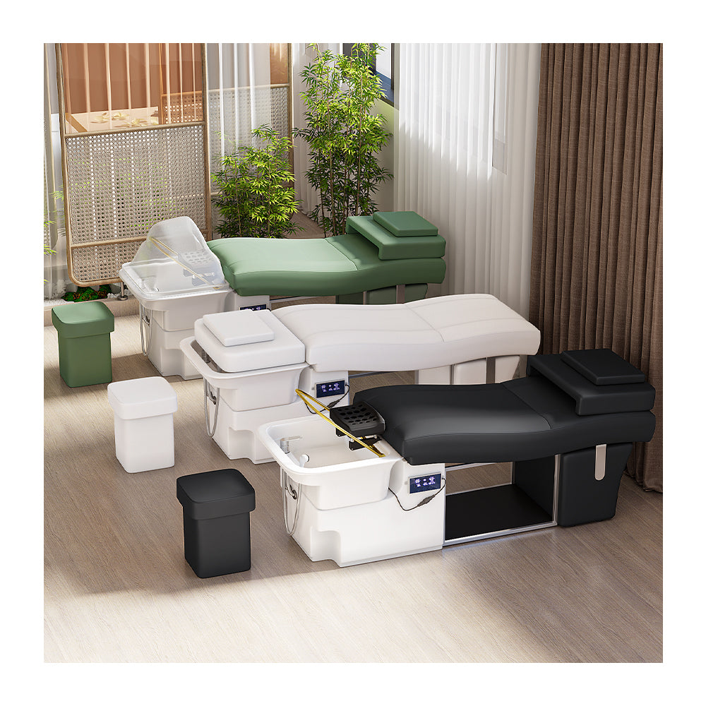 S-type shampoo bed beauty salon hair salon dedicated intelligent water circulation fumigation massage head therapy bed
