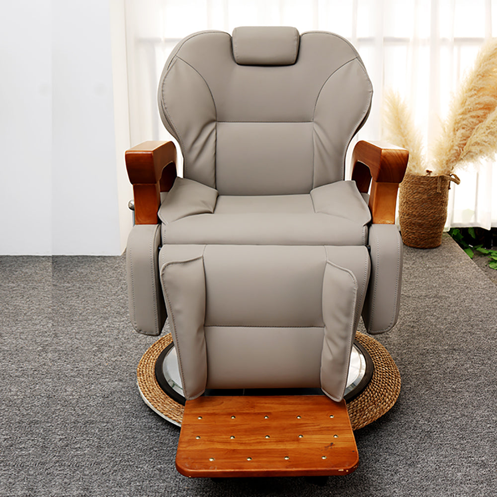 High-end Oil Head Barber Chair HairSalon Hair Salon Men's Big Chair RetroHair Salon Lifting Rotating Recliner
