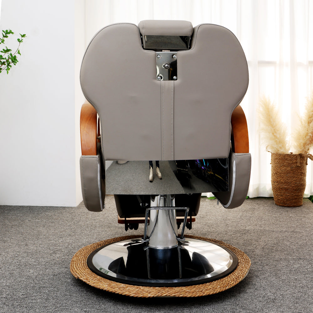 High-end Oil Head Barber Chair HairSalon Hair Salon Men's Big Chair RetroHair Salon Lifting Rotating Recliner