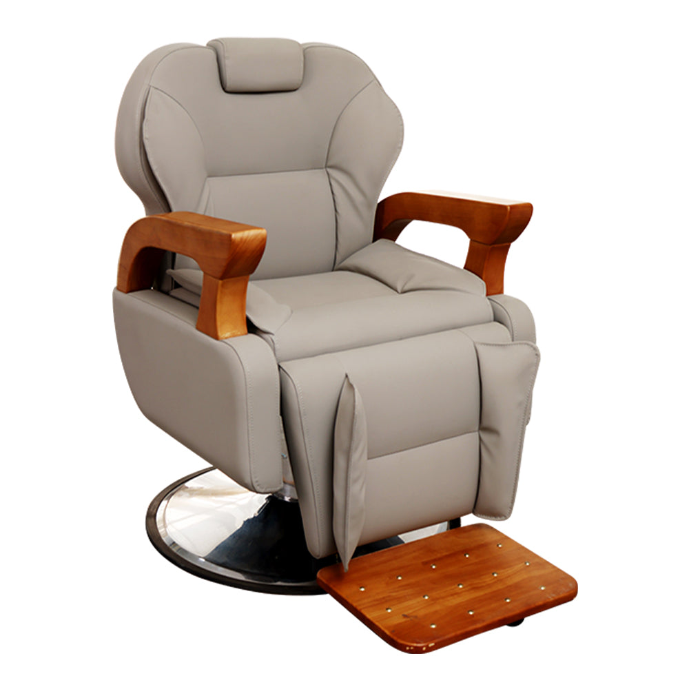 High-end Oil Head Barber Chair HairSalon Hair Salon Men's Big Chair RetroHair Salon Lifting Rotating Recliner