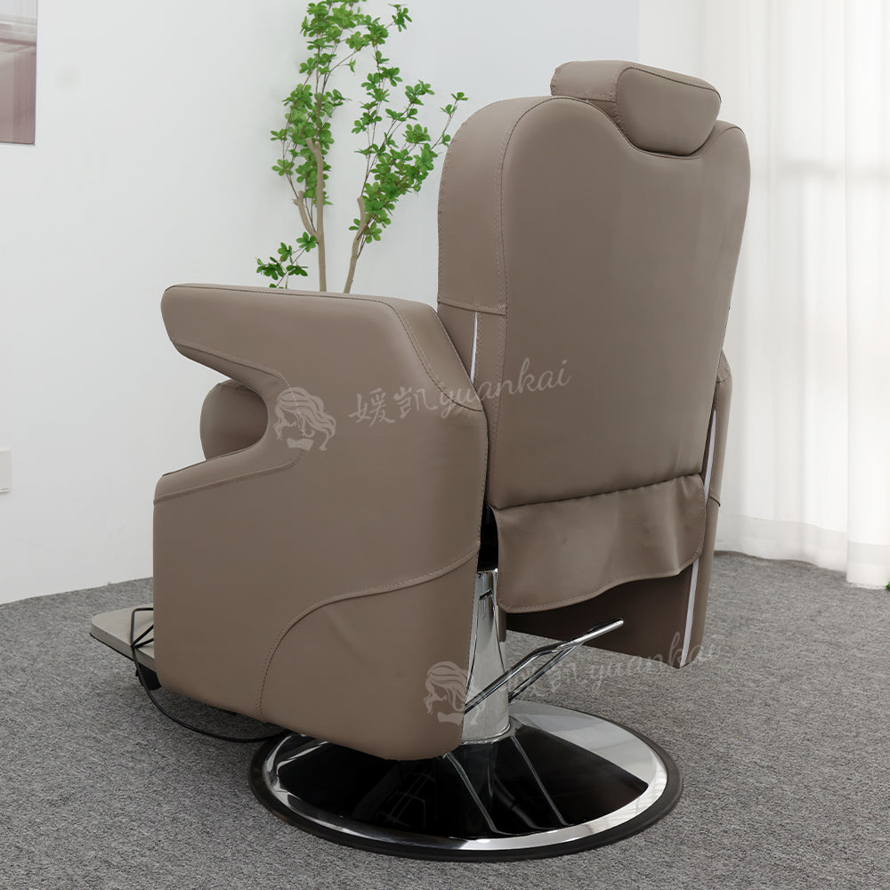 High-end electric reclining physiotherapychair barber shop beauty salon specialoil head lifting hair cutting chair