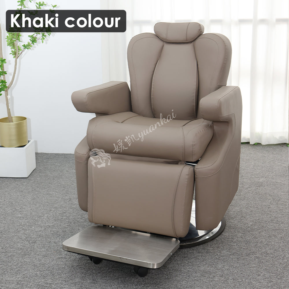 High-end electric reclining physiotherapychair barber shop beauty salon specialoil head lifting hair cutting chair