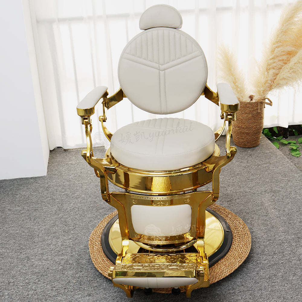 Vintage Men's Oil Head Barber Chair Hair salon Dedicated Rotatable shaving hair care chair
