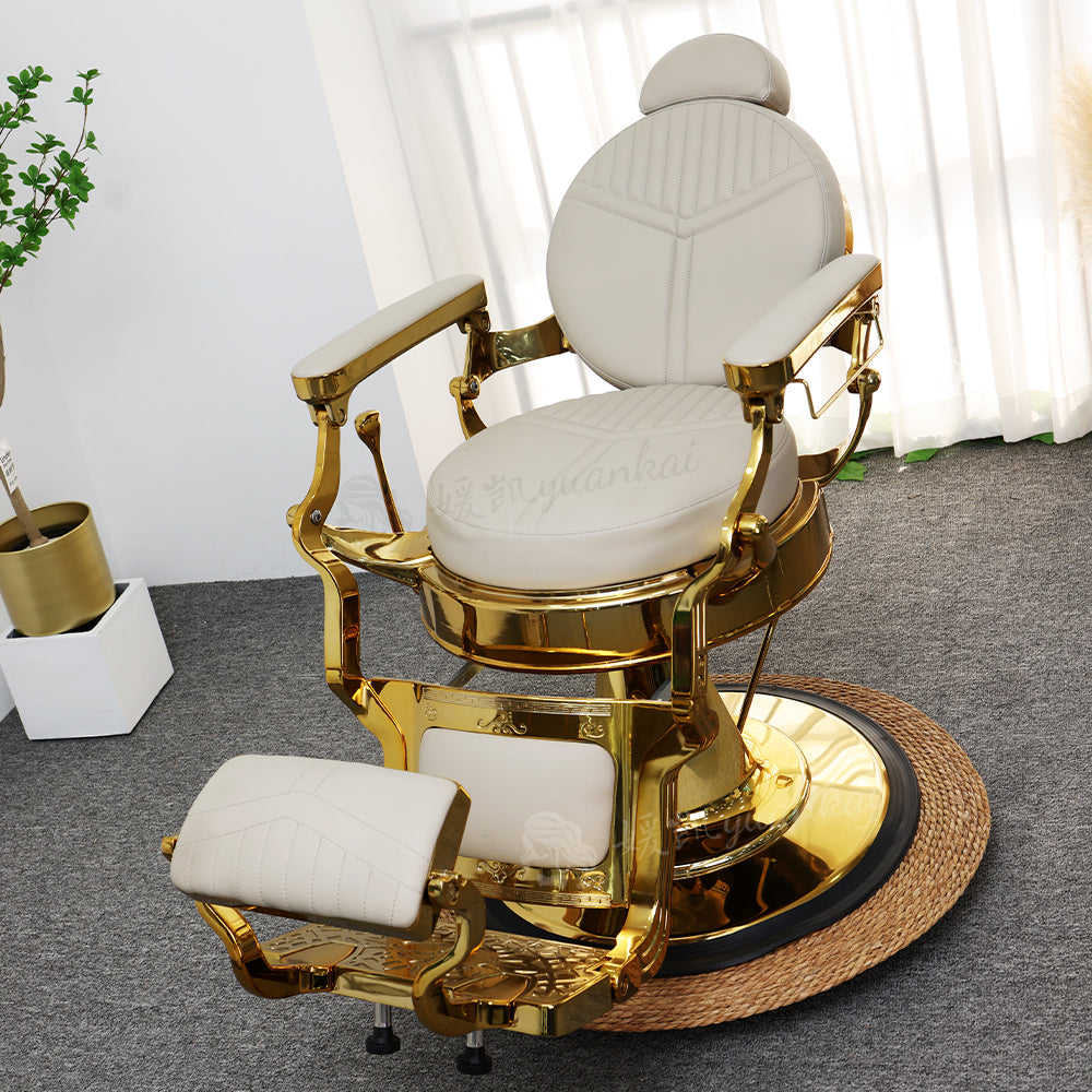 Vintage Men's Oil Head Barber Chair Hair salon Dedicated Rotatable shaving hair care chair