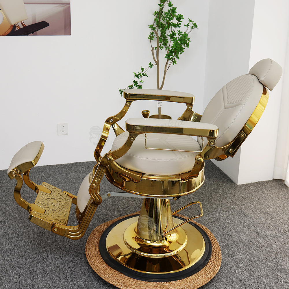 Vintage Men's Oil Head Barber Chair Hair salon Dedicated Rotatable shaving hair care chair
