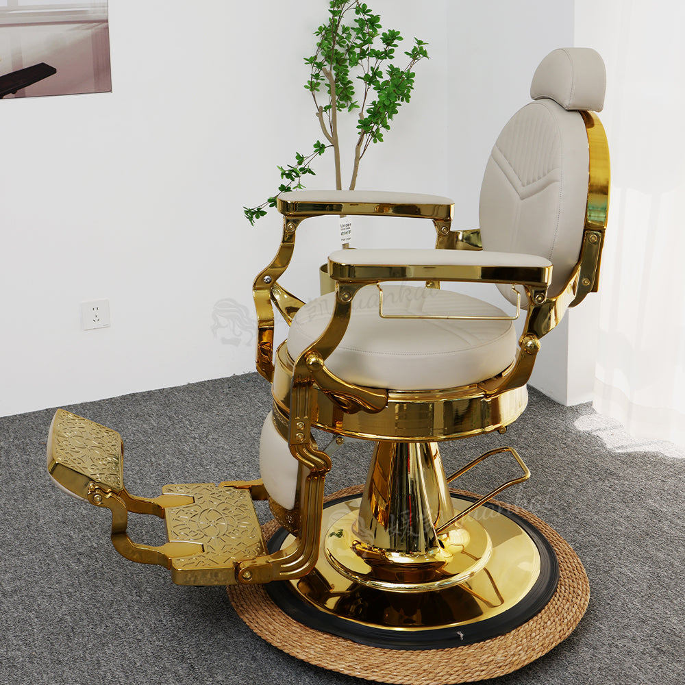 Vintage Men's Oil Head Barber Chair Hair salon Dedicated Rotatable shaving hair care chair