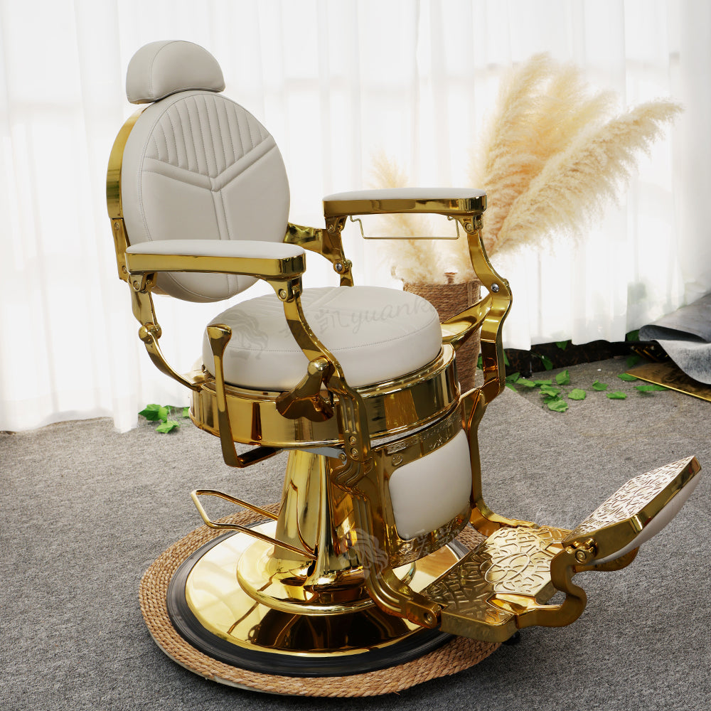Vintage Men's Oil Head Barber Chair Hair salon Dedicated Rotatable shaving hair care chair
