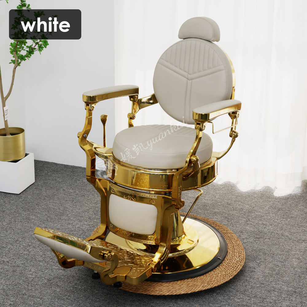 Vintage Men's Oil Head Barber Chair Hair salon Dedicated Rotatable shaving hair care chair