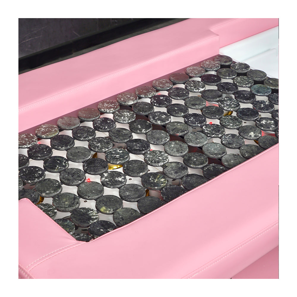Pink beauty salon multi-functional moxibustion foot therapy shampoo bed