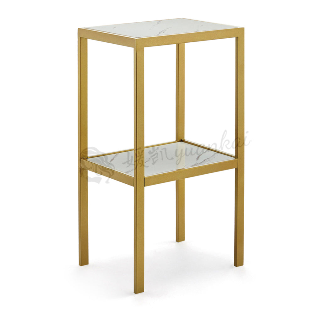 Salon Barbershop Equipment Furniture Strong Storage Metal Trolley Cabinet In Three Tiers