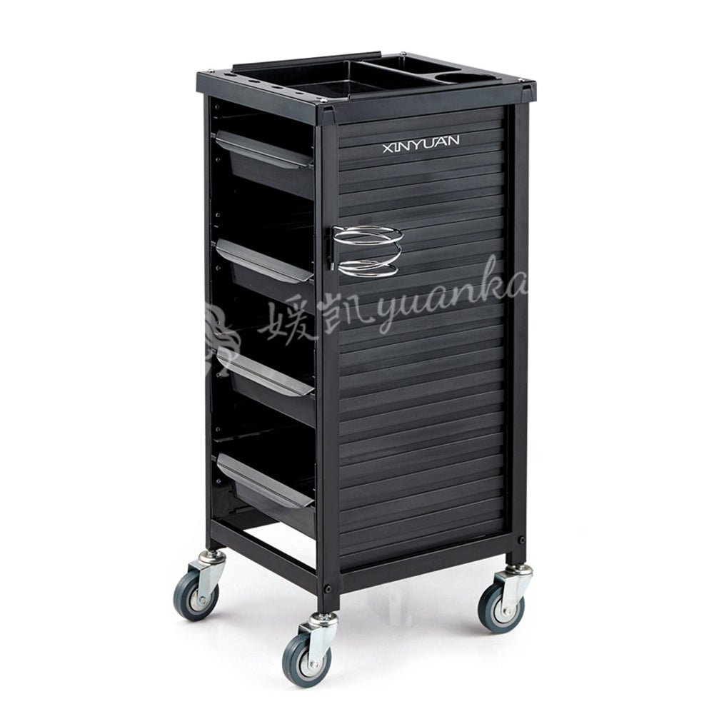 New Arrival Wholesale Luxury Golden Stainless Steel Salon Beauty Cart Rolling Trolley With 4 Wheels