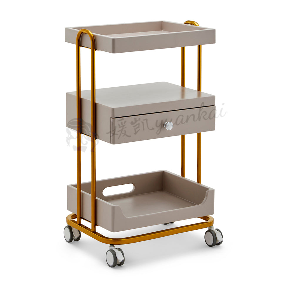 High-grade Beauty Trolley Beauty Salon Special Trolley Multi-functional With Cabinets Nail Embroidery Mobile Shelving