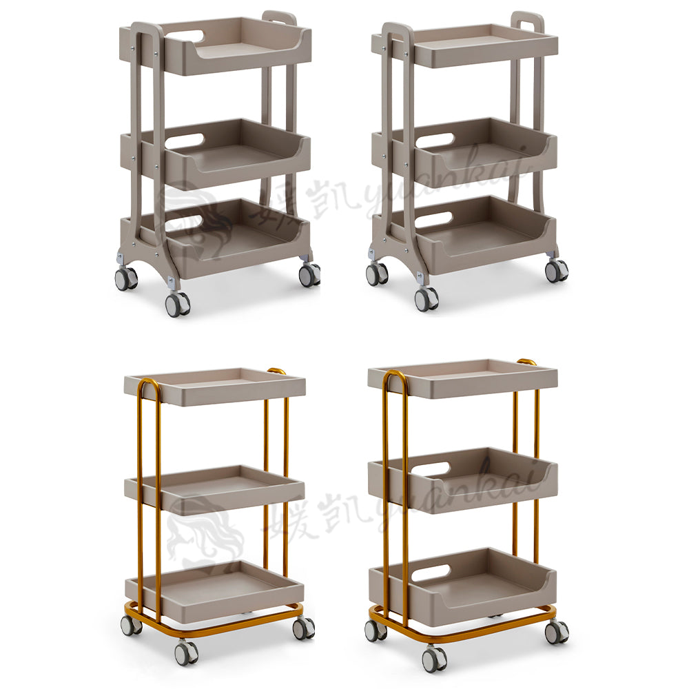 High-grade Beauty Trolley Beauty Salon Special Trolley Multi-functional With Cabinets Nail Embroidery Mobile Shelving