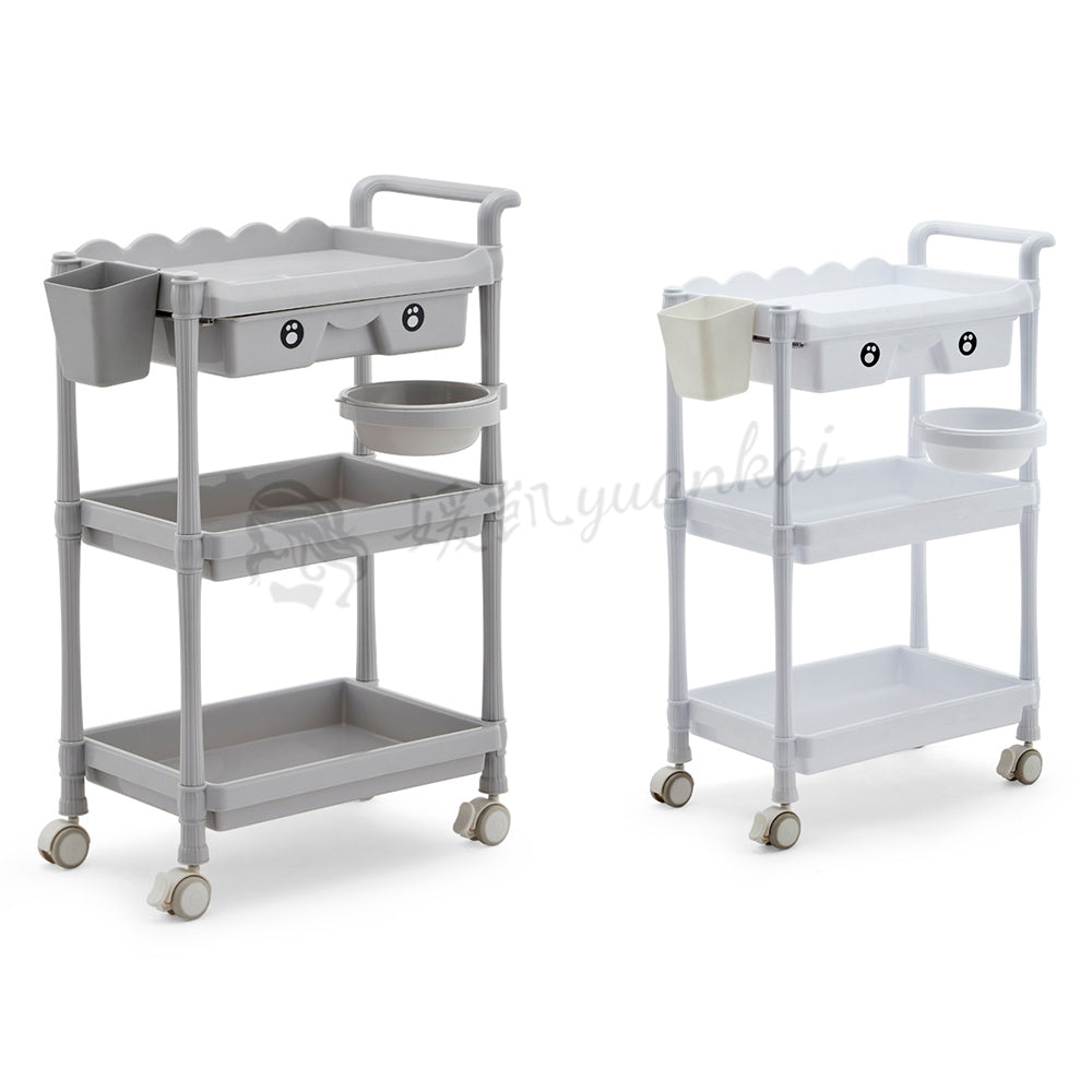 High-grade Beauty Trolley Beauty Salon Special Trolley Multi-functional With Cabinets Nail Embroidery Mobile Shelving