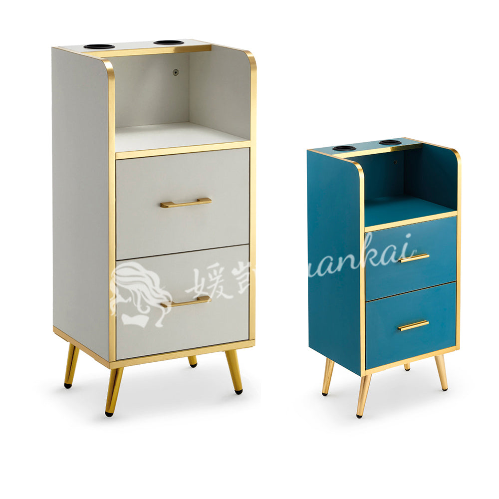 Factory Wholesale European Style Metal Frame Hair Layer Cart Beauty Barber Salon Trolley