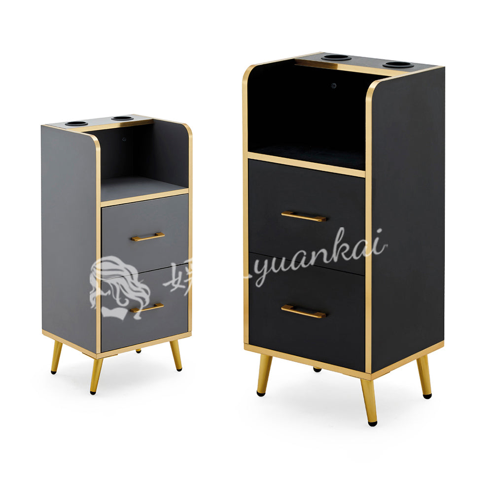 Factory Wholesale European Style Metal Frame Hair Layer Cart Beauty Barber Salon Trolley