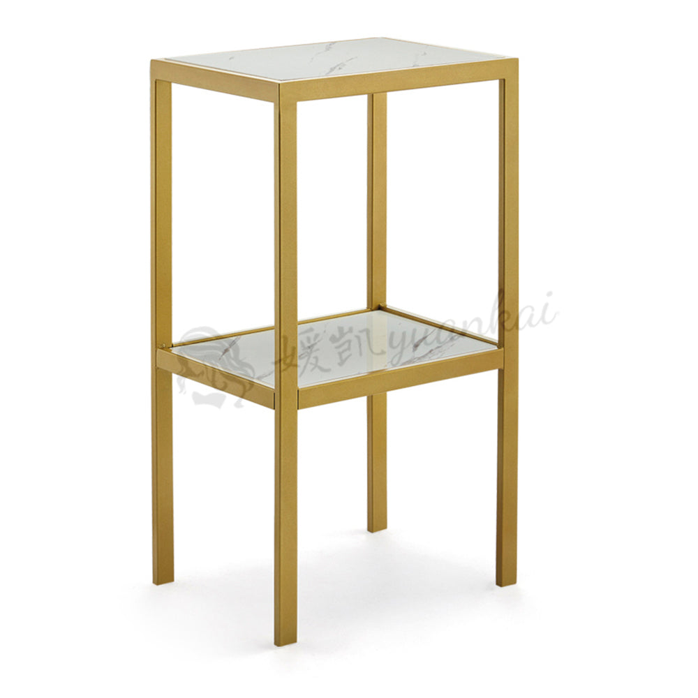 Salon Barbershop Equipment Furniture Strong Storage Metal Trolley Cabinet In Three Tiers