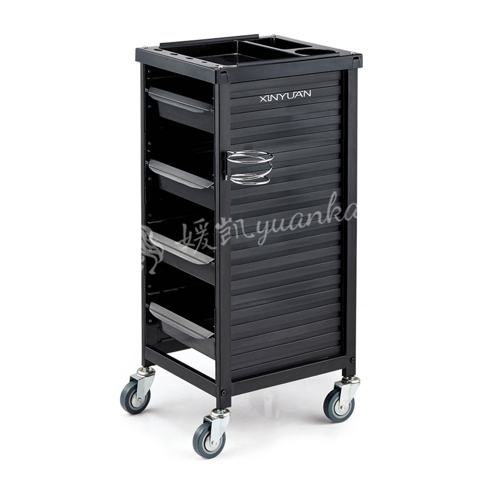 New Arrival Wholesale Luxury Golden Stainless Steel Salon Beauty Cart Rolling Trolley With 4 Wheels